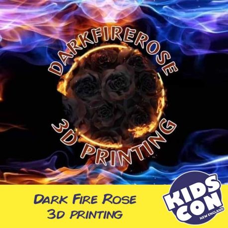 Dark Fire Rose 3D Printing